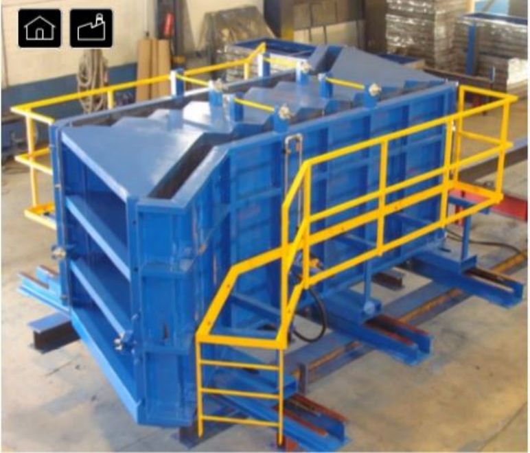 Moule Acier béton pour fabrication escalier balancé par béton-process